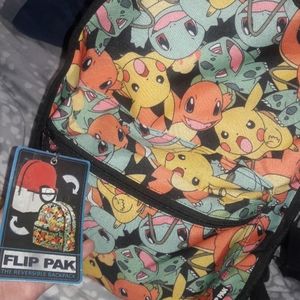 NWT Pokemon Reversible Backpack